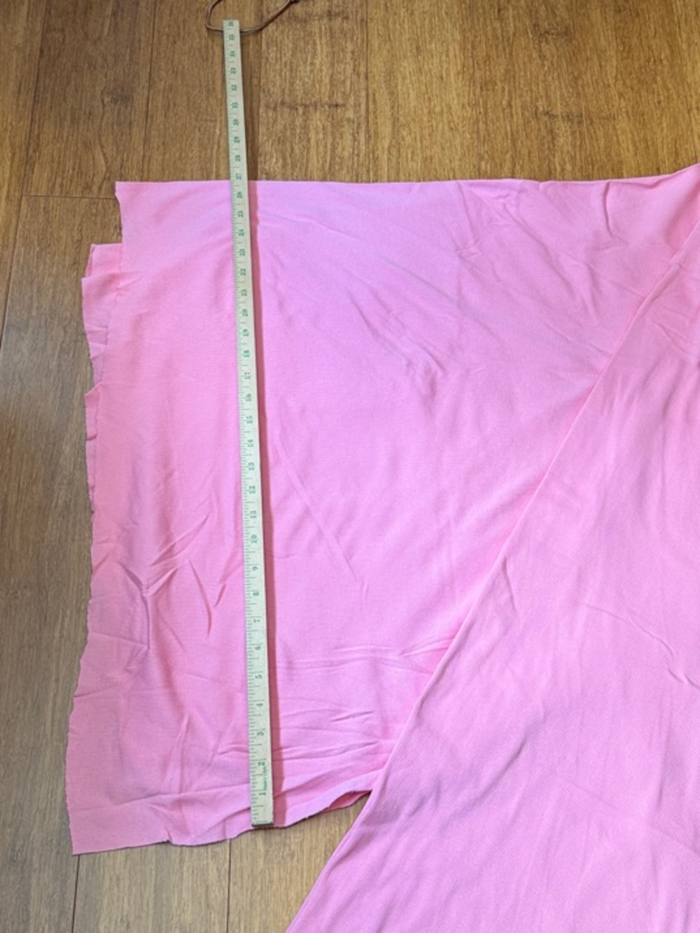 4  1/4 yd Pink Ribbed stretch  fabric for Sewing, Garment making, & crafting